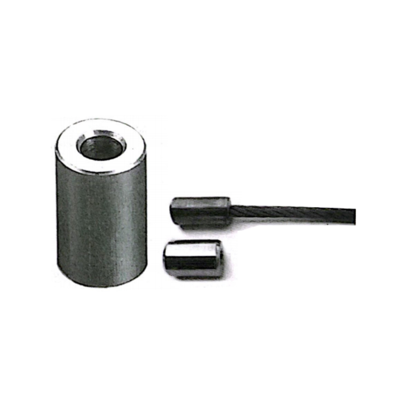 Teräksiset pysäytyspainikkeet vaijeriköydelle (vähähiilinen teräs, 1/8"–1-1/4")